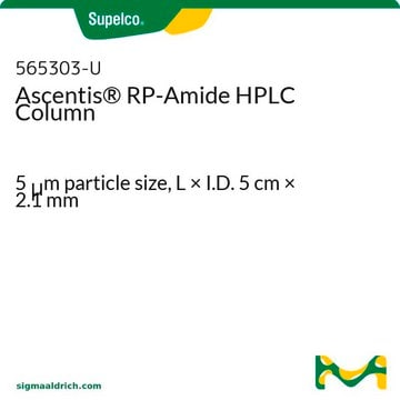 Colonne&nbsp;HPLC Ascentis&#174;&nbsp;RP-Amide 5&#160;&#956;m particle size, L × I.D. 5&#160;cm × 2.1&#160;mm