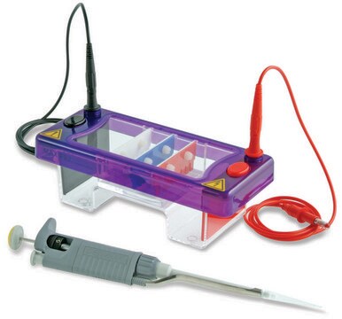 Sigma-Aldrich&#174; MSMINIDUO horizontal gel electrophoresis system capable of resolving up to 48 different samples