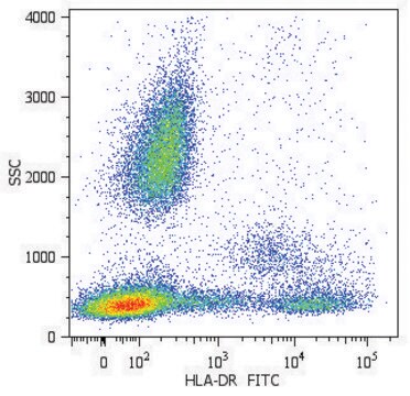 Monoclonal Anti-HLA-DR-FITC antibody produced in mouse clone MEM-12, purified immunoglobulin, buffered aqueous solution