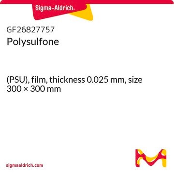 Polysulfone (PSU), film, thickness 0.025&#160;mm, size 300 × 300&#160;mm