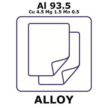 Aluminium alloy 2024 foil, Al 93.5%/Cu 4.5%/Mg 1.5%/Mn 0.5%, thickness 3.0&#160;mm, size 150 × 150&#160;mm, temper t3