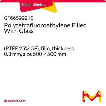 Polytetrafluoroethylene Filled With Glass (PTFE 25% GF), film, thickness 0.3&#160;mm, size 500 × 500&#160;mm