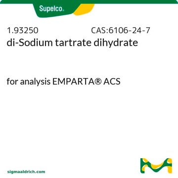 di-Sodium tartrate dihydrate for analysis EMPARTA&#174; ACS