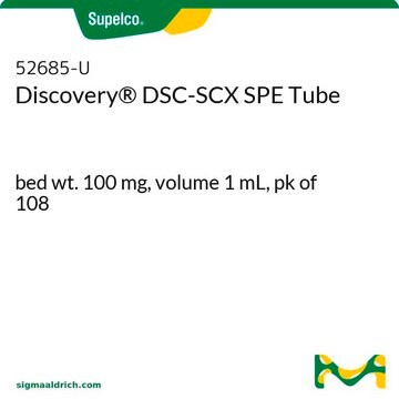 Tubo de SPE Discovery&#174; DSC-SCX bed wt. 100&#160;mg, volume 1&#160;mL, pk of 108