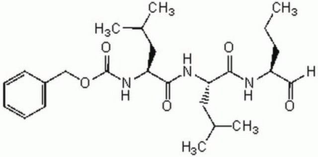 MG-115 Potent reversible proteasome inhibitor (Ki = 21 nM and 35 nM for 20S and 26S proteasome, respectively).