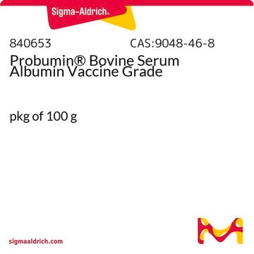 Probumin&#174; Seroalbúmina bovina calidad vacuna pkg of 100&#160;g