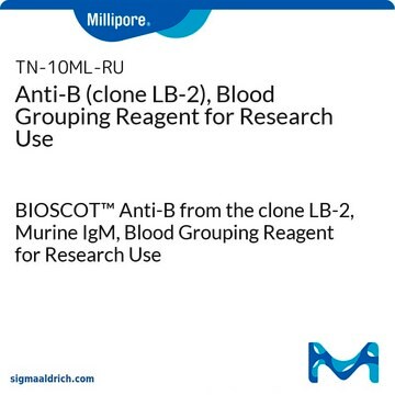 Reagent For Research Use - ABO &amp; RHD (Rh) Specificities BIOSCOT&#8482; Anti-B from the clone LB-2, Murine IgM, Blood Grouping Reagent for Research Use