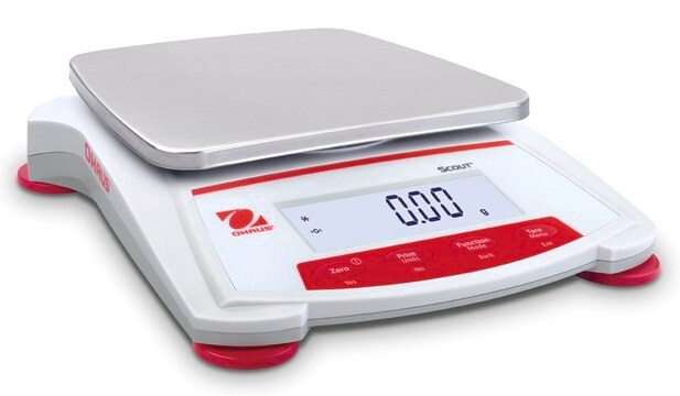 Ohaus&#174; Scout&#174; Portable Balance Model SKX2202, weighing capacity 2200&#160;g, resolution: 0.01&#160;g, AC/DC input 230 V, universal plug set