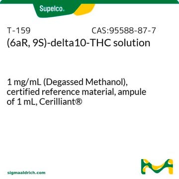 (6aR, 9S)-delta10-THC solution 1&#160;mg/mL (Degassed Methanol), certified reference material, ampule of 1&#160;mL, Cerilliant&#174;