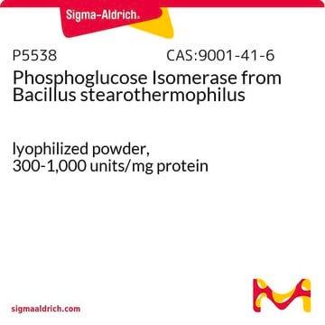 Phosphoglucose-Isomerase aus Bacillus stearothermophilus lyophilized powder, 300-1,000&#160;units/mg protein