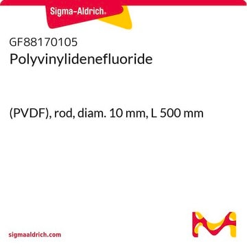 Polyvinylidenefluoride (PVDF), rod, diam. 10&#160;mm, L 500&#160;mm