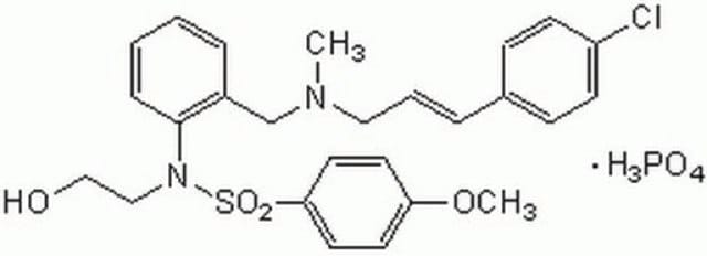 KN-93, Water-Soluble This KN-93 is a water-soluble version of KN-93 that acts as a reversible and competitive inhibitor of CaM kinase II (Ki = 370 nM for rat brain).