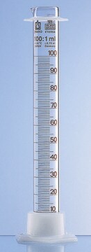 BRAND&#174; SILBERBRAND ETERNA measuring cylinders with detachable PP base and protective collar volume 500&#160;mL