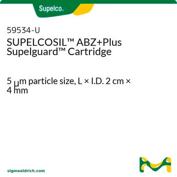 Cartucho SUPELCOSIL&#8482; ABZ+Plus Supelguard 5&#160;&#956;m particle size, L × I.D. 2&#160;cm × 4&#160;mm