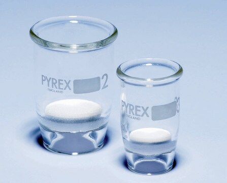 Pyrex&#174; Gooch crucible 60&#160;mL, disc diam. 40&#160;mm, porosity grade 3