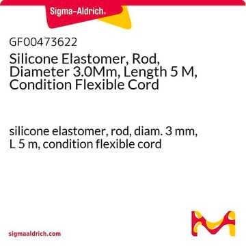 Silicone Elastomer, Rod, Diameter 3.0Mm, Length 5 M, Condition Flexible Cord silicone elastomer, rod, diam. 3&#160;mm, L 5&#160;m, condition flexible cord