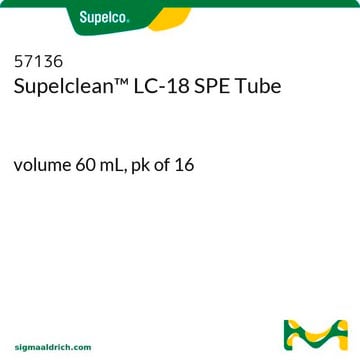 Supelclean&#8482; LC-18 SPE Tube volume 60&#160;mL, pk of 16