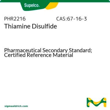 硫胺素二硫化物 Pharmaceutical Secondary Standard; Certified Reference Material