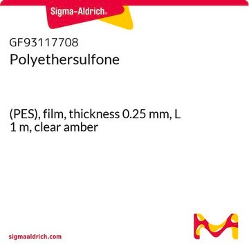 Polyethersulfone (PES), film, thickness 0.25&#160;mm, L 1&#160;m, clear amber