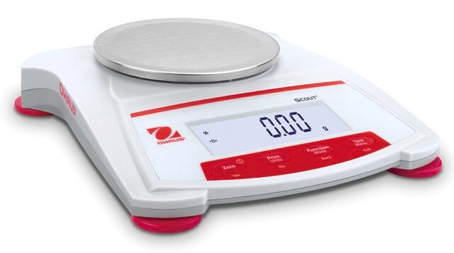 Ohaus&#174; Scout&#174; Portable Balance Model SKX622, weighing capacity 620&#160;g, resolution: 0.01&#160;g, AC/DC input 230 V, universal plug set