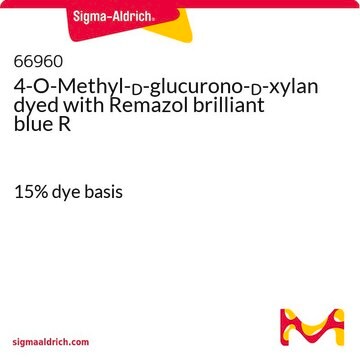 4-O-Methyl-D-glucurono-D-xylan gefärbt mit Remazol-Brillantblau R 15% dye basis