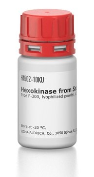 Hexokinase from Saccharomyces cerevisiae Type F-300, lyophilized powder, &#8805;130&#160;units/mg protein (biuret)