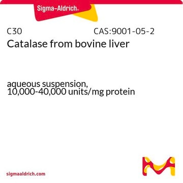 Catalase from bovine liver aqueous suspension, 10,000-40,000&#160;units/mg protein