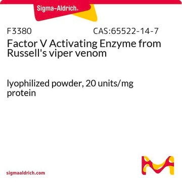 Factor V Activating Enzyme from Russell’s viper venom lyophilized powder, 20&#160;units/mg protein