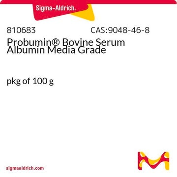 Probumin&#174; Bovine Serum Albumin Media Grade media grade, pkg of 100&#160;g