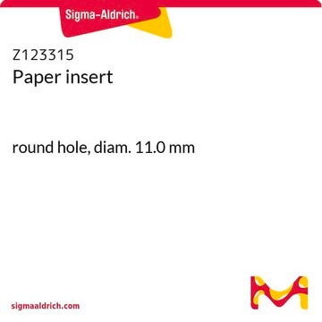 Paper insert round hole, diam. 11.0&#160;mm