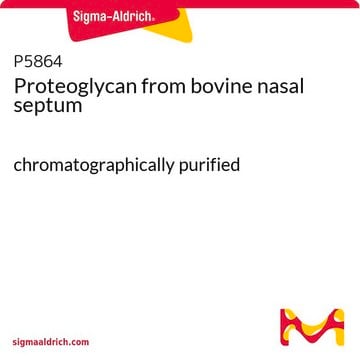 Proteoglycan from bovine nasal septum chromatographically purified