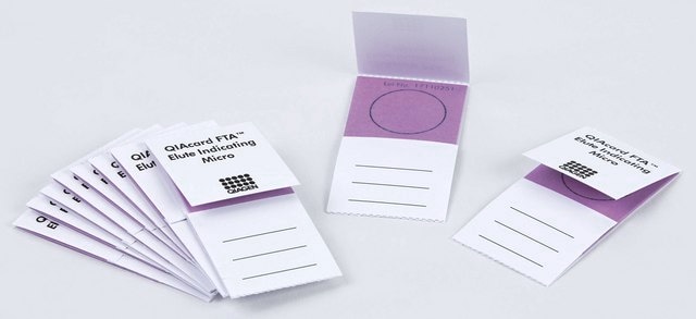 QIAcard&#8482; FTA&#8482; Elute Indicating Micro (100) Indicating, one sample area per card, pkg of 100 cards