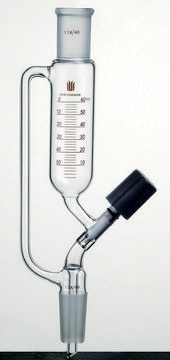 Synthware&#8482; pressure equalizing funnel with high vacuum valve 60 mL, joint: ST/NS 24/40, valve size 0-4 mm