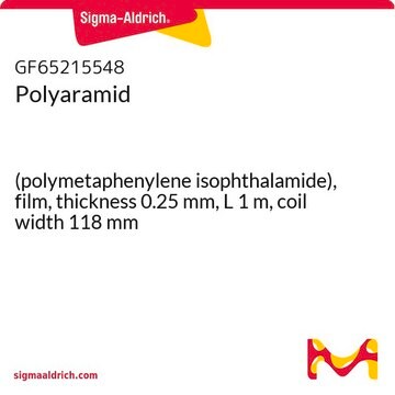 Polyaramid (polymetaphenylene isophthalamide), film, thickness 0.25&#160;mm, L 1&#160;m, coil width 118&#160;mm