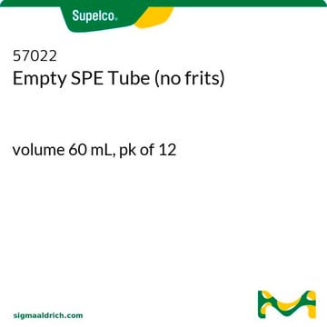 Tubes de SPE vides (sans frittés) volume 60&#160;mL, pk of 12