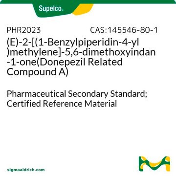 (E)-2-[(1-Benzylpiperidin-4-yl)methylen]-5,6-dimethoxyindan-1-on(Donepezil-ähnliche Verbindung A) Pharmaceutical Secondary Standard; Certified Reference Material