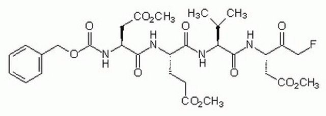 半胱氨酸蛋白酶-3抑制物II The Caspase-3 Inhibitor II, also referenced under CAS 210344-95-9, controls the biological activity of Caspase-3. This small molecule/inhibitor is primarily used for Cancer applications.