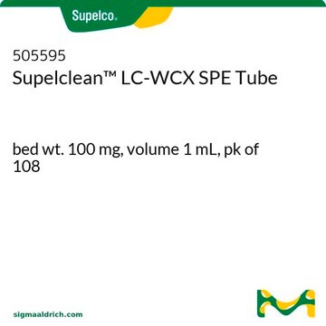 Tubo de SPE Supelclean&#8482; LC-WCX bed wt. 100&#160;mg, volume 1&#160;mL, pk of 108