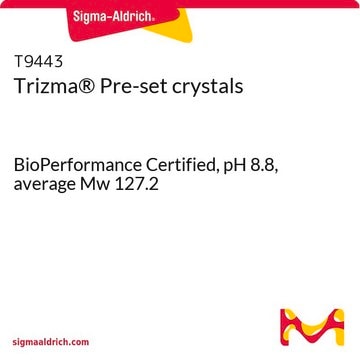 Trizma&#174; Pre-set crystals BioPerformance Certified, pH 8.8, average Mw 127.2