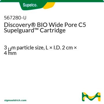 Discovery&#174; BIO Wide Pore C5 Supelguard Cartridge 3&#160;&#956;m particle size, L × I.D. 2&#160;cm × 4&#160;mm