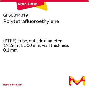 Polytetrafluoroethylene (PTFE), tube, outside diameter 19.2mm, L 500&#160;mm, wall thickness 0.1&#160;mm