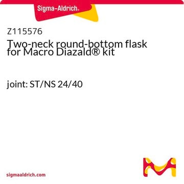 Two-neck round-bottom flask for Macro Diazald&#174; kit joint: ST/NS 24/40