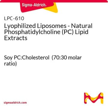 Lyophilized Liposomes - Natural Phosphatidylcholine (PC) Lipid Extracts Soy PC:Cholesterol (70:30 molar ratio)