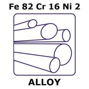 Stainless Steel - AISI 431 alloy, Fe82Cr16Ni2 500mm rod, 6.0mm diameter