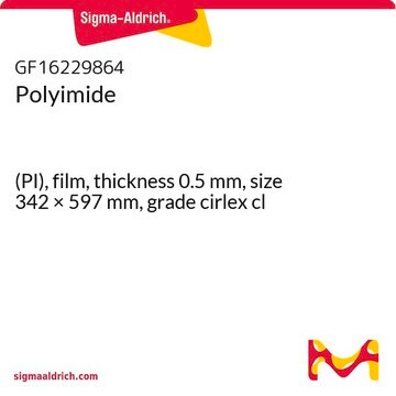 Polyimide (PI), film, thickness 0.5&#160;mm, size 342 × 597&#160;mm, grade cirlex cl