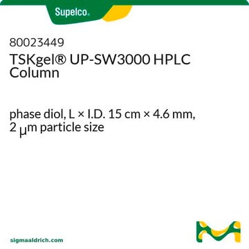 Columna para HPLC TSKgel&#174; UP-SW3000 phase diol, L × I.D. 15&#160;cm × 4.6&#160;mm, 2&#160;&#956;m particle size