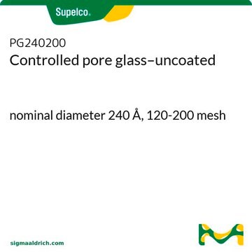 Controlled pore glass–uncoated nominal diameter 240&#160;Å, 120-200&#160;mesh