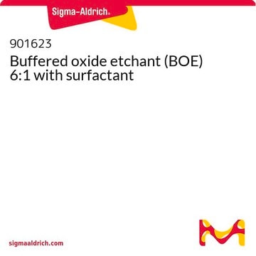 Buffered oxide etchant (BOE) 6:1 with surfactant