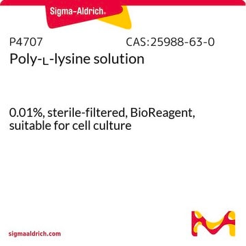 Poli-L-lisina solution 0.01%, sterile-filtered, BioReagent, suitable for cell culture