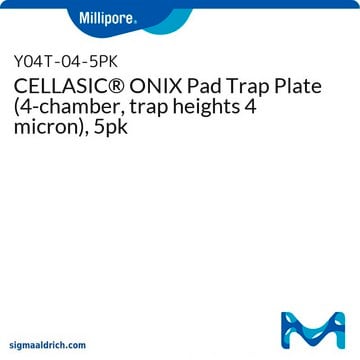 CELLASIC&#174; ONIX Pad Trap Plate (4-chamber, trap heights 4 micron), 5pk